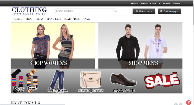 Clothing.ie website.