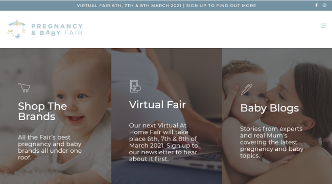 Pregnancy & Baby Fair website.