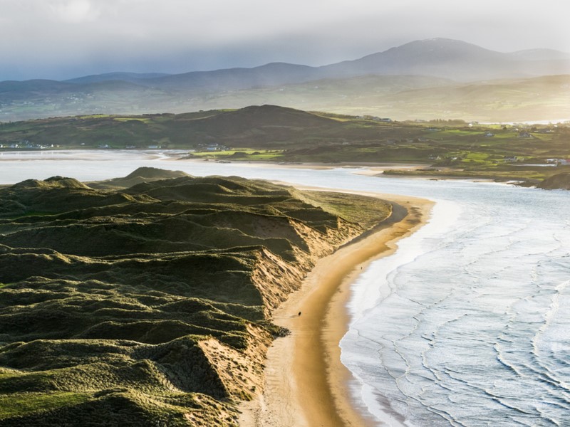 Beautiful vista of Inishowen Peninsula near Carndonagh, Donegal.