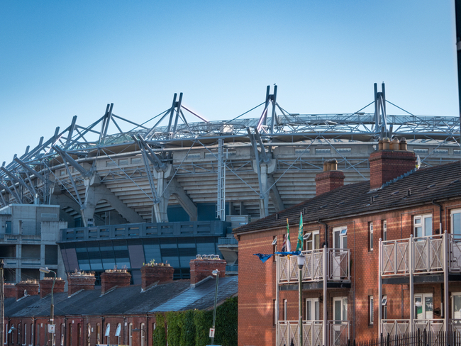 Outside view of Croke Park in Dublin.