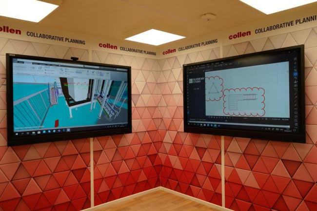 State-of-the-art interior of the BIM platform developed for Collen project managers.