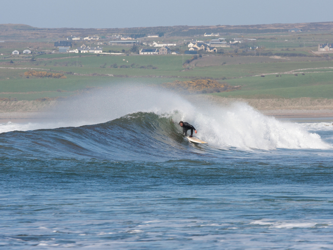 Surfing in Lahinch.