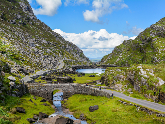 Small bridge over river in Ring of Kerry.