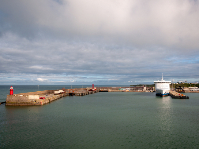 Harbour scene in Rosslare.