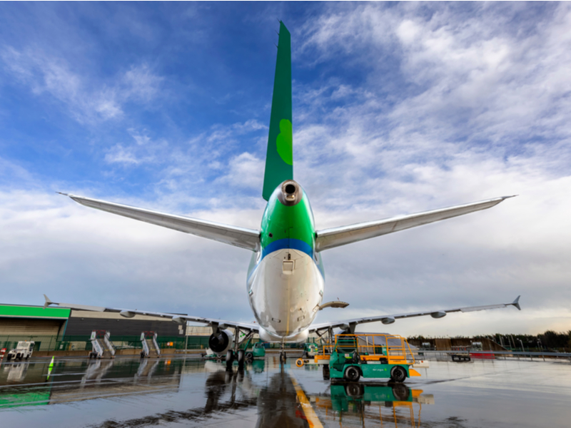 Grounded Aer Lingus jet during Covid-19 lockdown.