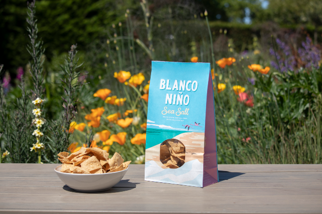 Packet of Blanco Nino tortilla chips.