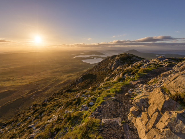 View of the North Atlantic from Diamond Hill in Connemara