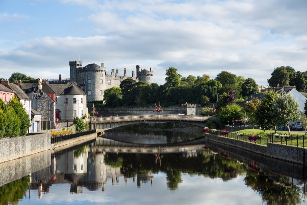 View of Kilkenny city from the river.