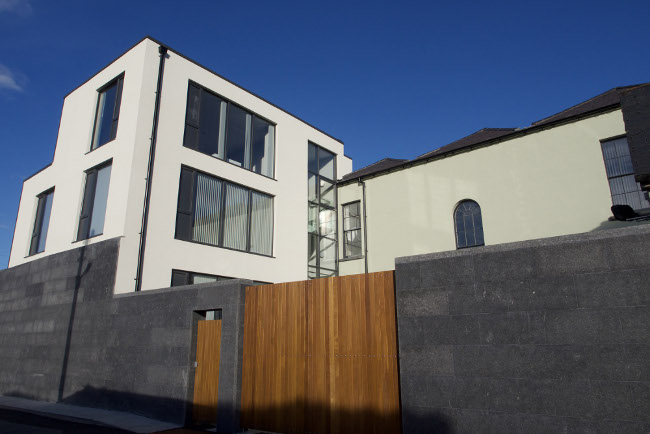 The newly refurbished back entrance to the Town Hall in Carrick-on-Suir.