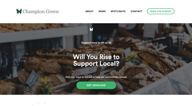Champion Green website.