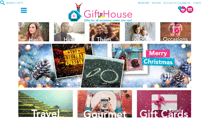 Gifthouse website.