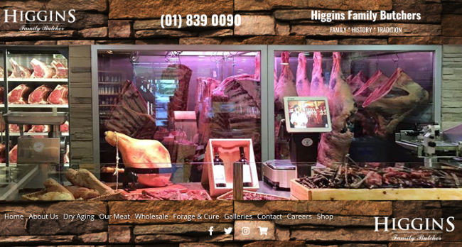 Higgins butchers online.