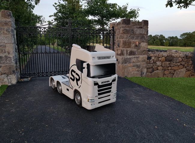 A scaled down truck.