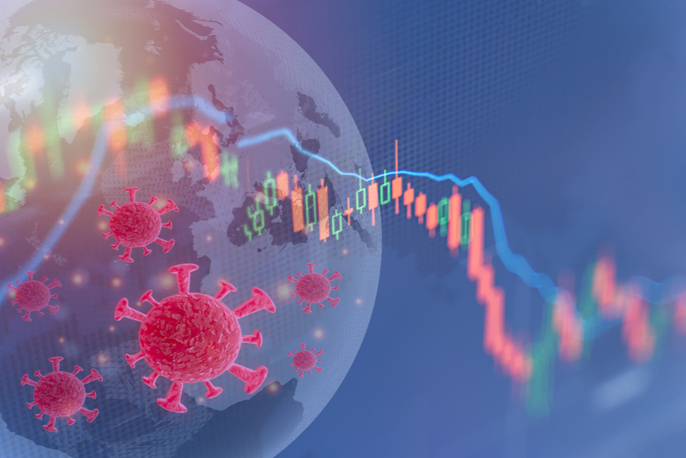 image showing pandemic impact on world economy.