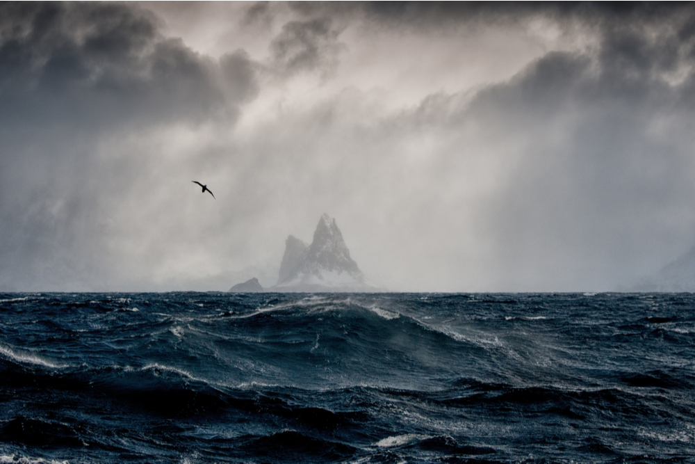 Elephant Island in the South Antarctic.