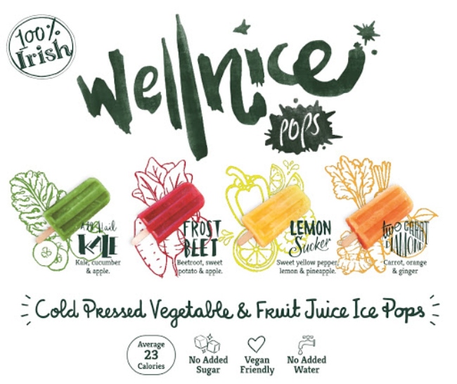 Different flavours of Wellnice Pops.