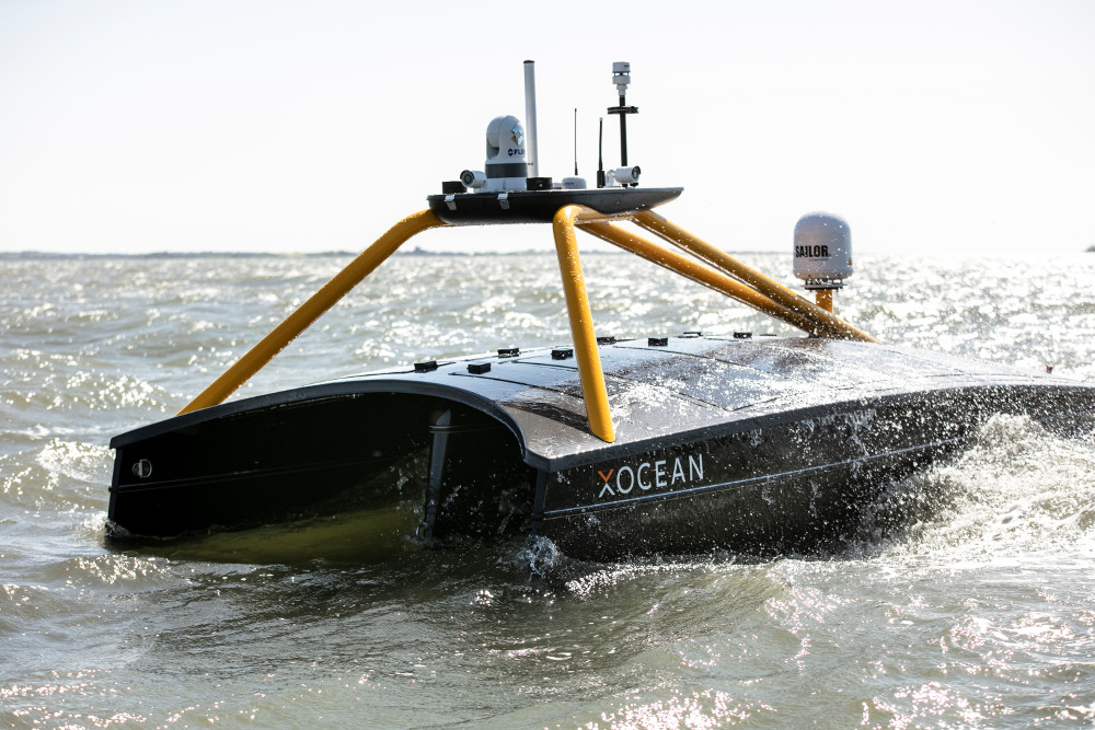 A robotic boat.