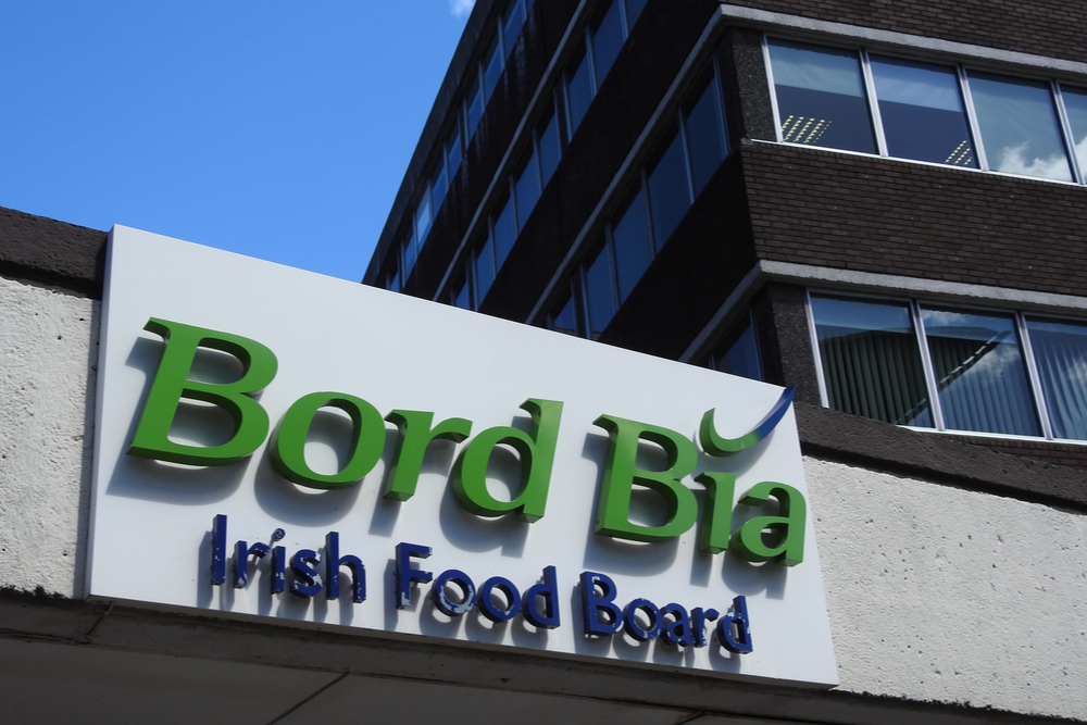 Bord Bia office sign on Lower Mount Street, Dublin City Centre.