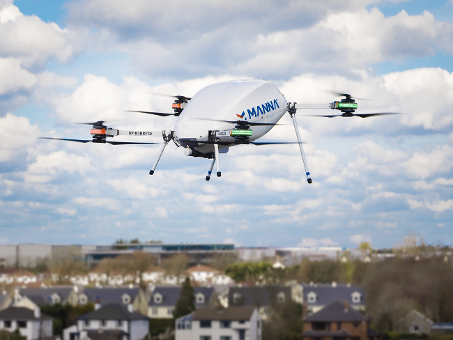 drone over galway.