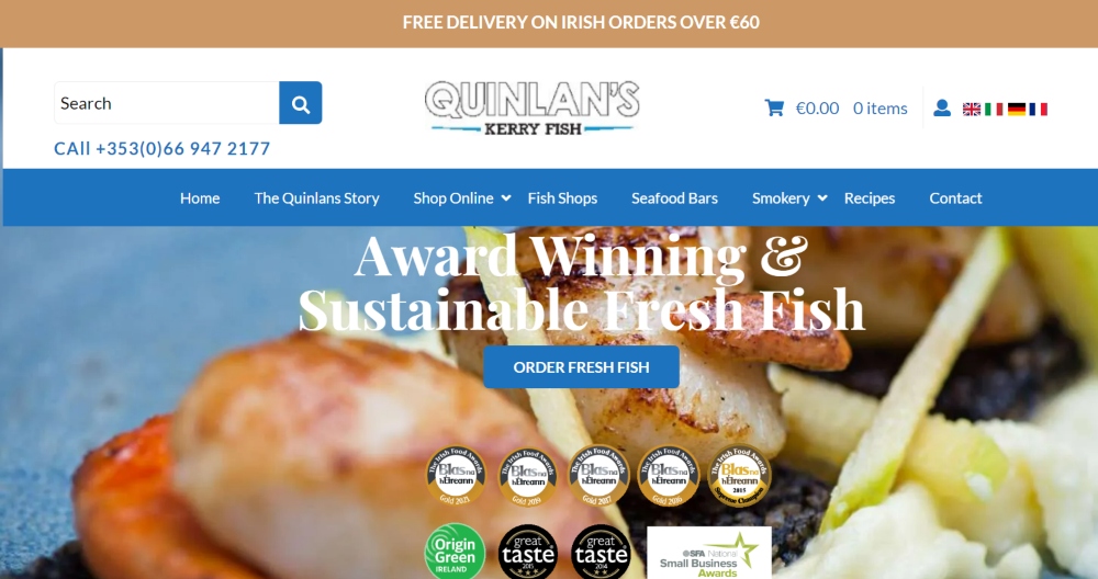 Quinlans Kerry Fish website.