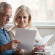 Couple planning for retirement.