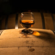 Irish whiskey on a cask.