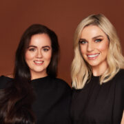 Dark-haired woman and fair-haired woman.