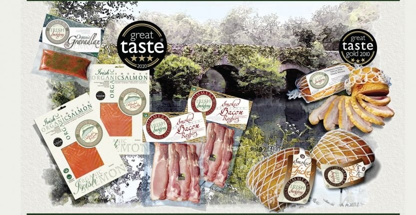 Smoked salmon products from Ummera, west Cork.