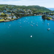 Aerial view of the coastal village of Baltimore, West Cork in Ireland..