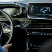 New Peugeot e 208 2020 control display.
