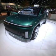 A Hyundai Seven concept vehicle is displayed at the 2021 LA Auto Show media day in Los Angeles, November, 18, 2021.