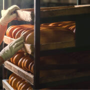 Fresh buns from the oven.