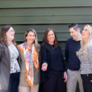 Leadership team celebrating.