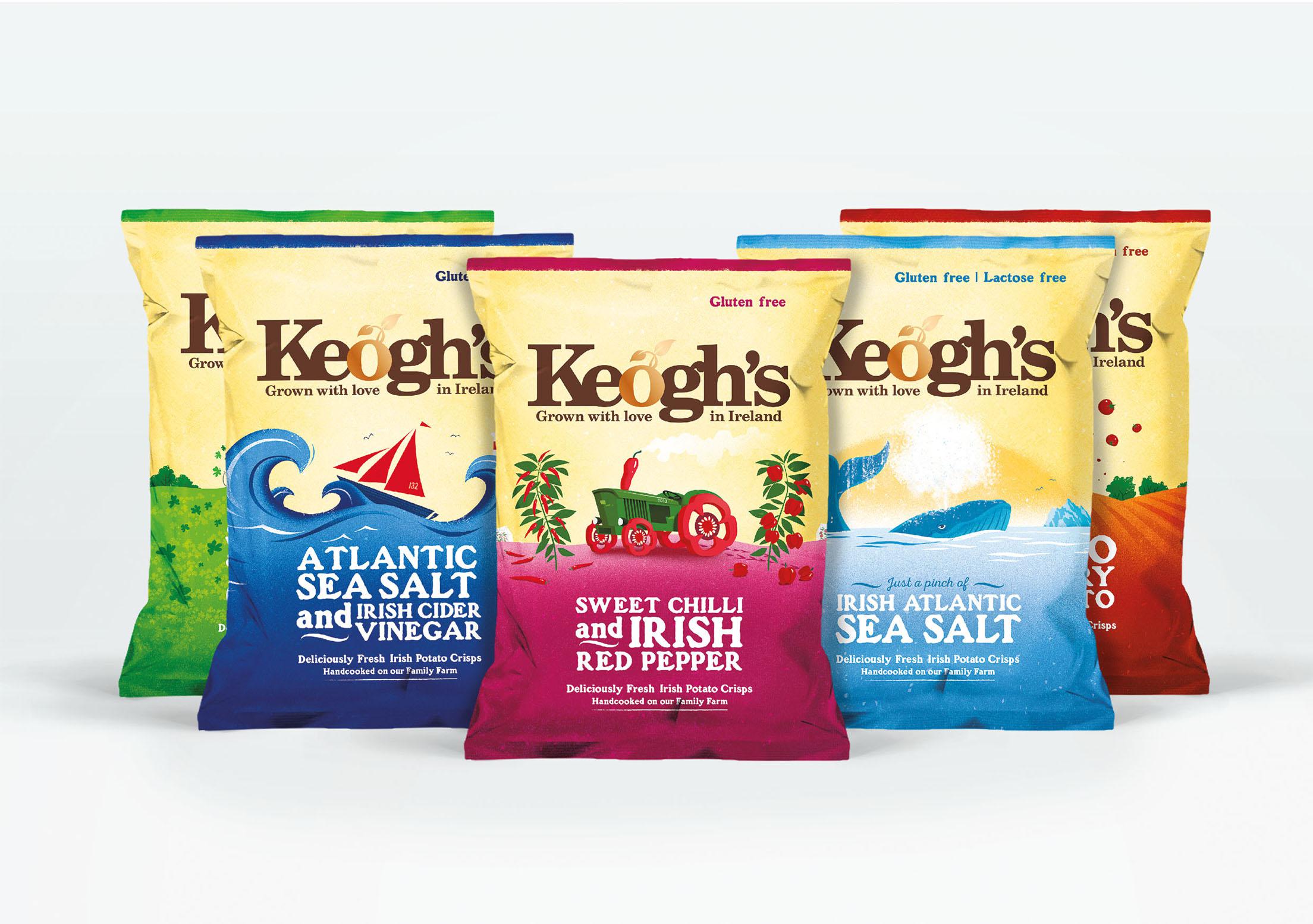 Keoghs range of crisps.