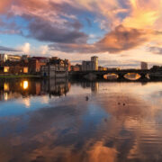 Limerick City river view photo.