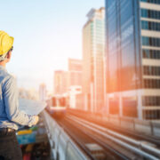 engineer studying buildings.