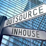 Signs posting to outsource or inhouse IT decision.
