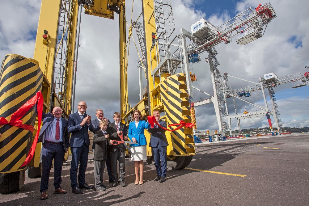 Ribbon cutting ceremony for Cork Container Terminal.