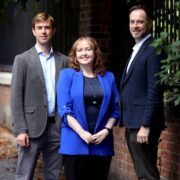 two men and a woman in Dublin.