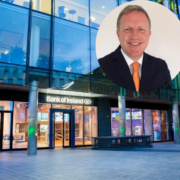 Man inset on image of Bank of Ireland premises.