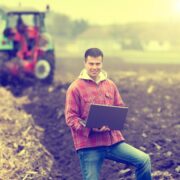 Young man on the farm.