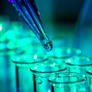 vials of pharmaceuticals being manufactured.