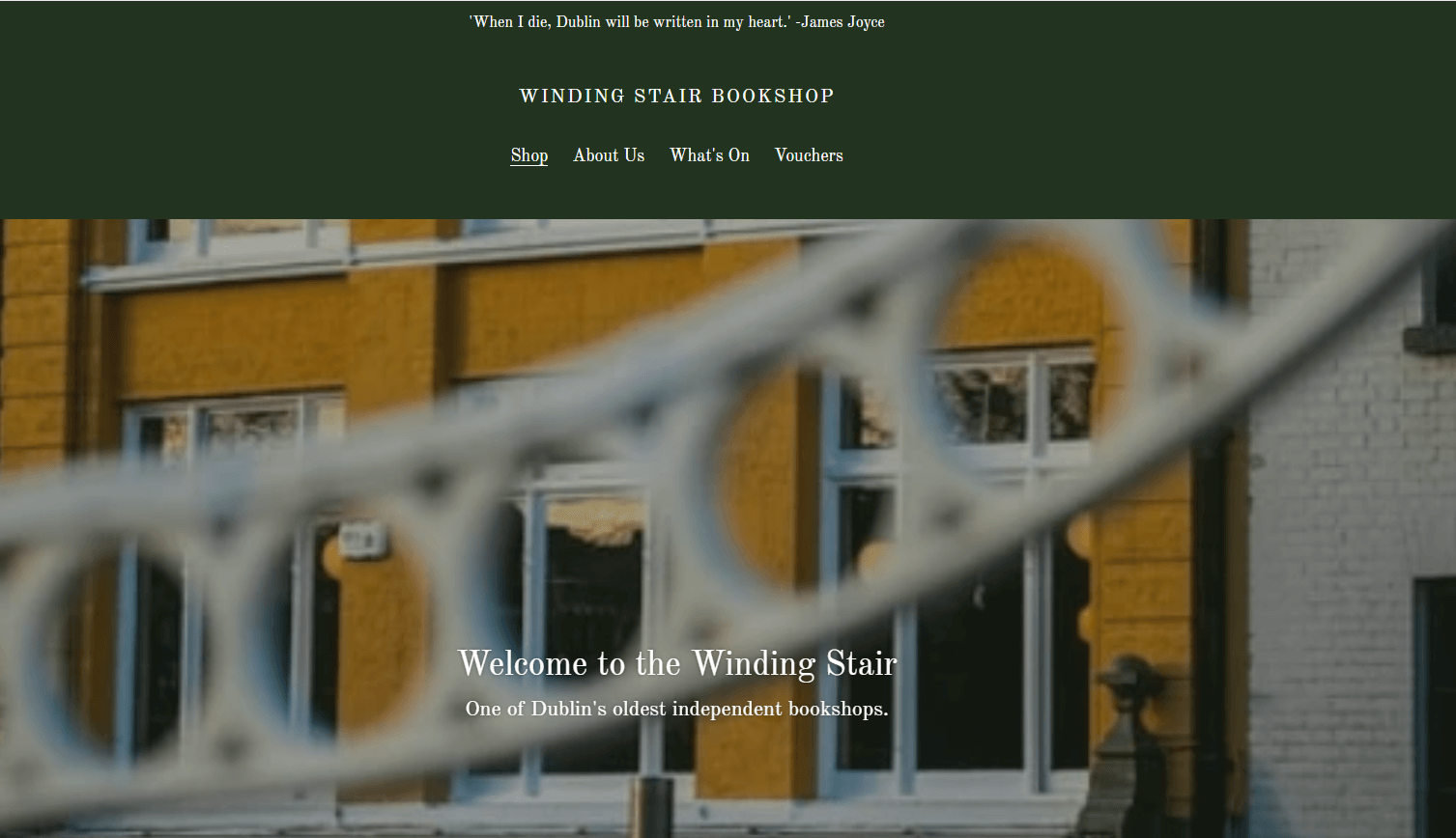 Winding stair website.