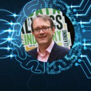 Man inset on image denoting artificial intelligence.