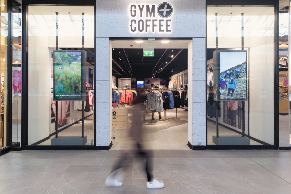 Gym+coffee store.