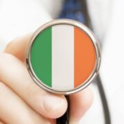 doctor's stethoscope with Irish flag.