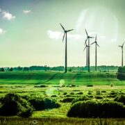 wind turbines in Ireland.