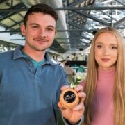 Young start-up founders, man and woman.