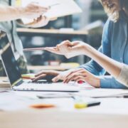 People conducting market research.