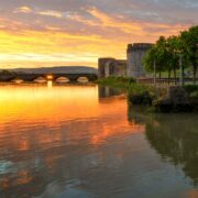 Limerick city from the Shannon.
